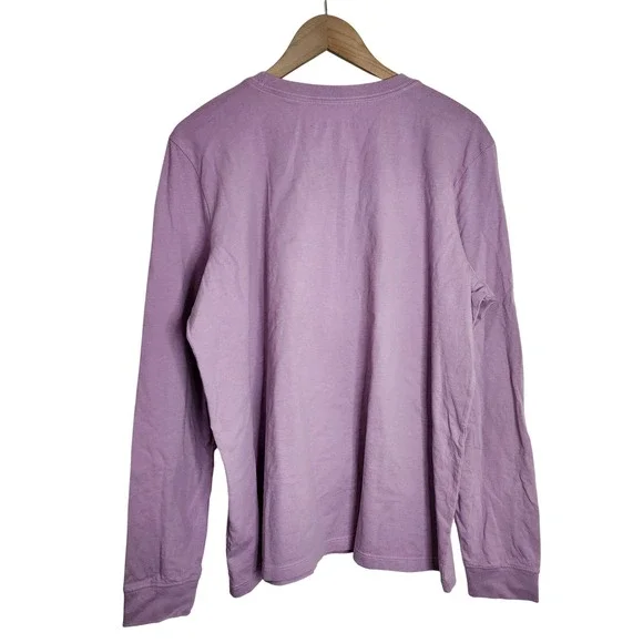 Life is Good Crusher Tee Womens XL Purple Long Sleeve Daisy Graphic T-Shirt - Picture 2 of 5